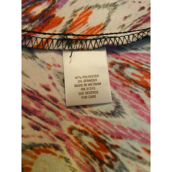 Signature Darby Women's Sleeveless Multi-Color Dress Size 4 Vibrant Print - Picture 4 of 8